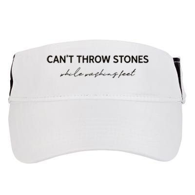 Cant Throw Stones While Washing Feet Adult Drive Performance Visor