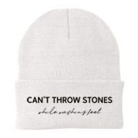 Cant Throw Stones While Washing Feet Knit Cap Winter Beanie