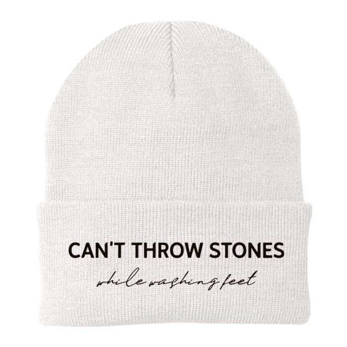 Cant Throw Stones While Washing Feet Knit Cap Winter Beanie