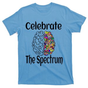 Celebrate The Spectrum Autism Neurodiversity Neurodivergent Funny Gift T-Shirt