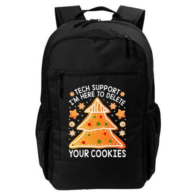 Christmas Tech Support Here To Delete Cookies Xmas Daily Commute Backpack