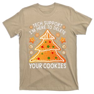 Christmas Tech Support Here To Delete Cookies Xmas T-Shirt