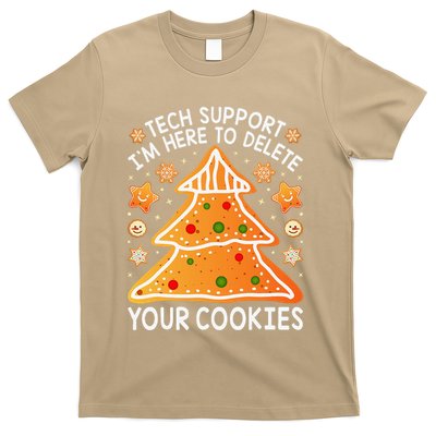 Christmas Tech Support Here To Delete Cookies Xmas T-Shirt