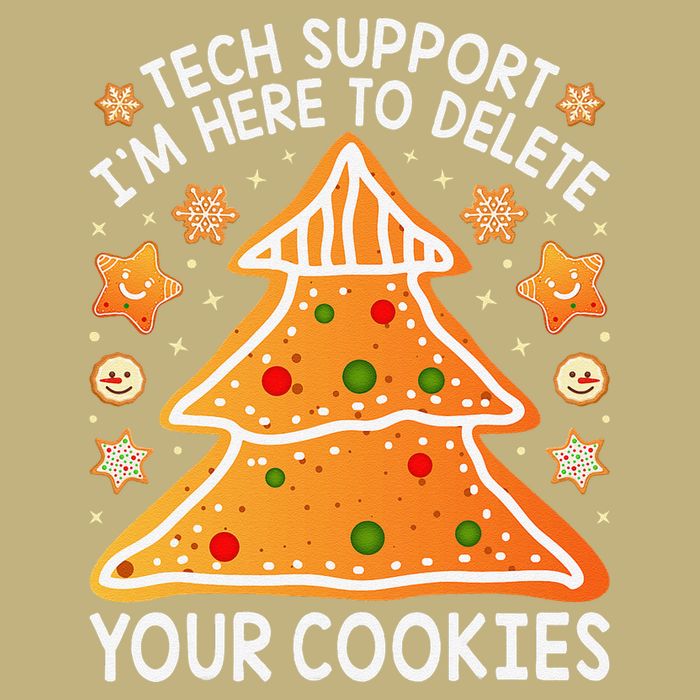 Christmas Tech Support Here To Delete Cookies Xmas Mousepad