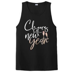 Cheers To The New Year 2025 Champagne New Years Eve Party PosiCharge Competitor Tank