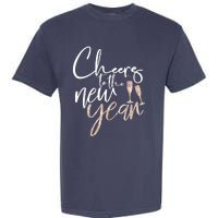 Cheers To The New Year 2025 Champagne New Years Eve Party Garment-Dyed Heavyweight T-Shirt