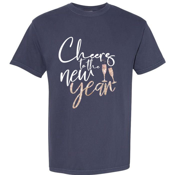 Cheers To The New Year 2025 Champagne New Years Eve Party Garment-Dyed Heavyweight T-Shirt