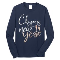 Cheers To The New Year 2025 Champagne New Years Eve Party Long Sleeve Shirt