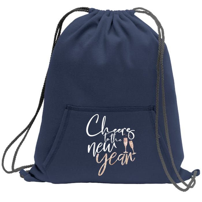 Cheers To The New Year 2025 Champagne New Years Eve Party Sweatshirt Cinch Pack Bag