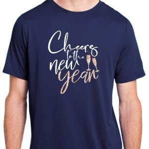 Cheers To The New Year 2025 Champagne New Years Eve Party Adult ChromaSoft Performance T-Shirt