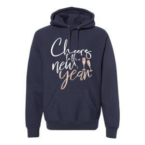 Cheers To The New Year 2025 Champagne New Years Eve Party Premium Hoodie