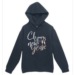 Cheers To The New Year 2025 Champagne New Years Eve Party Urban Pullover Hoodie