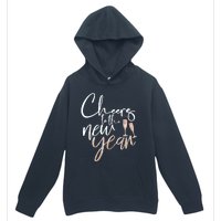 Cheers To The New Year 2025 Champagne New Years Eve Party Urban Pullover Hoodie