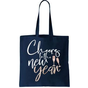 Cheers To The New Year 2025 Champagne New Years Eve Party Tote Bag