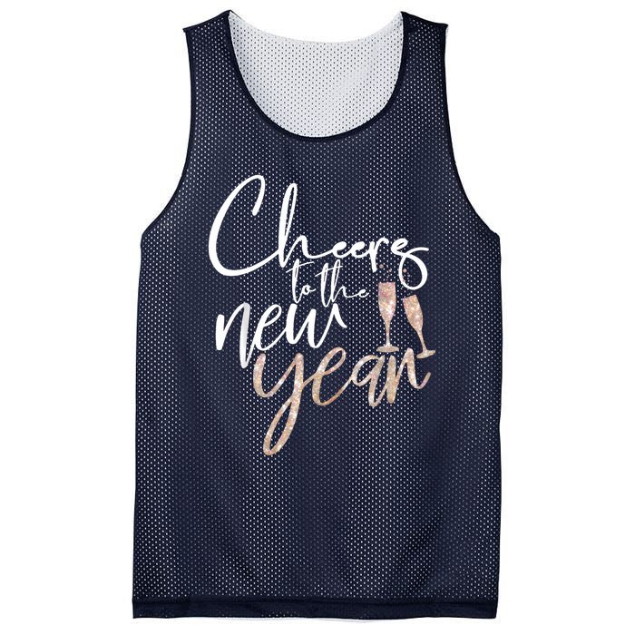 Cheers To The New Year 2025 Champagne New Years Eve Party Mesh Reversible Basketball Jersey Tank