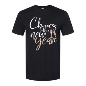 Cheers To The New Year 2025 Champagne New Years Eve Party Softstyle CVC T-Shirt