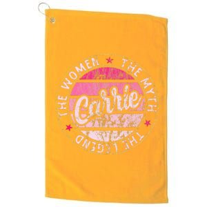 Carrie The  The Myth The Legend First Name Carrie Platinum Collection Golf Towel