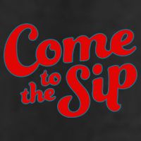 Come To The Sip Red 7 Panel Mesh Trucker Snapback Hat