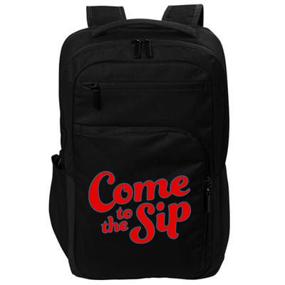 Come To The Sip Red Impact Tech Backpack