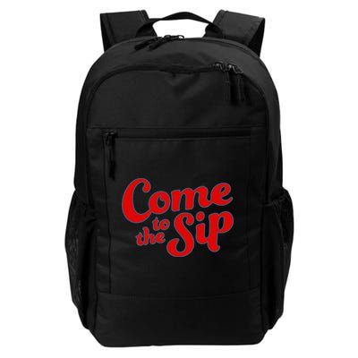 Come To The Sip Red Backpack