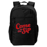 Come To The Sip Red Backpack