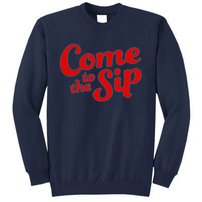 Come To The Sip Red Tall Sweatshirt