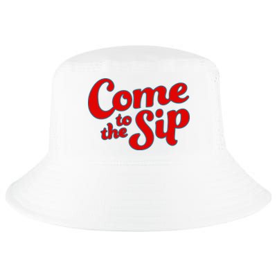 Come To The Sip Red Cool Comfort Performance Bucket Hat