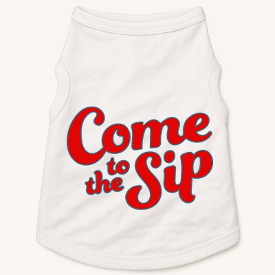 Come To The Sip Red Doggie Tank