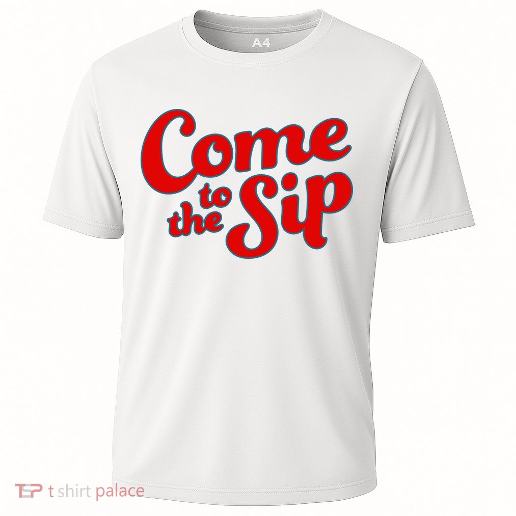 Come To The Sip Red Performance Shirt