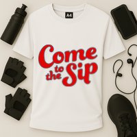 Come To The Sip Red Performance Shirt