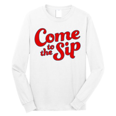 Come To The Sip Red Long Sleeve Shirt