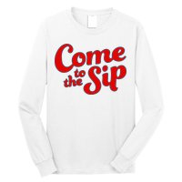 Come To The Sip Red Long Sleeve Shirt