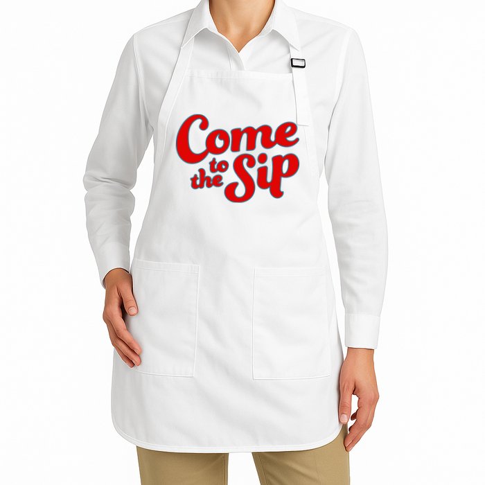 Come To The Sip Red Apron