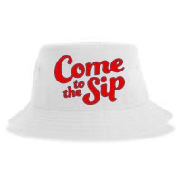 Come To The Sip Red Sustainable Bucket Hat