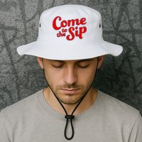 Come To The Sip Red Bucket Hat