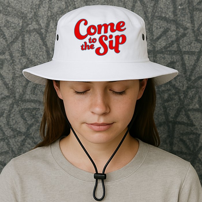 Come To The Sip Red Bucket Hat