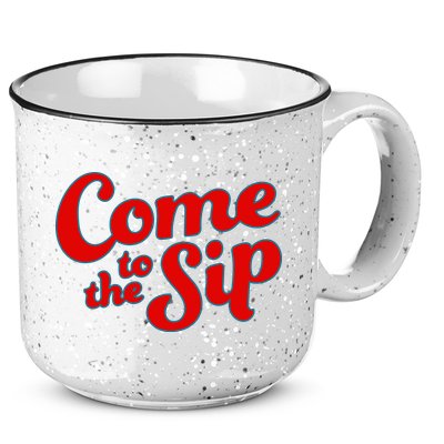 Come To The Sip Red 15oz Campfire Ceramic Mug