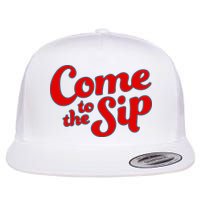 Come To The Sip Red Flatbill Hat