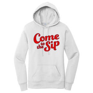 Come To The Sip Red Women's Pullover Hoodie