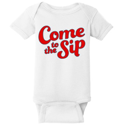Come To The Sip Red Baby Bodysuit