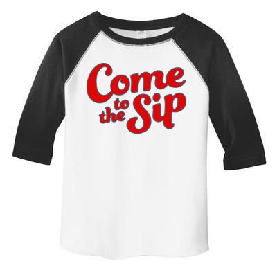 Come To The Sip Red Toddler Fine Jersey T-Shirt