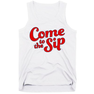 Come To The Sip Red Tank Top