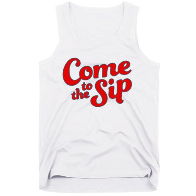 Come To The Sip Red Tank Top