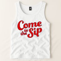 Come To The Sip Red Tank Top
