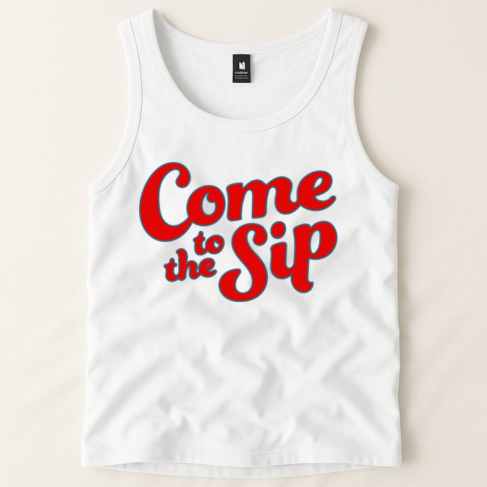 Come To The Sip Red Tank Top
