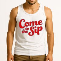 Come To The Sip Red Tank Top
