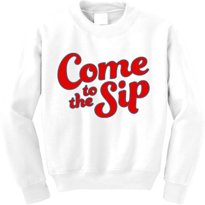 Come To The Sip Red Kids Sweatshirt