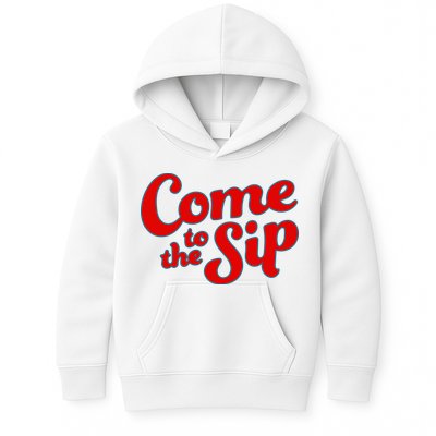 Come To The Sip Red Kids Hoodie