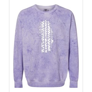 Car Tire Tracks Colorblast Crewneck Sweatshirt