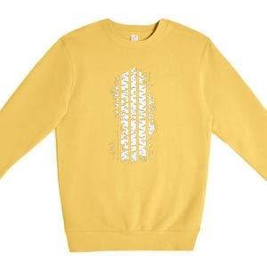 Car Tire Tracks Premium Crewneck Sweatshirt